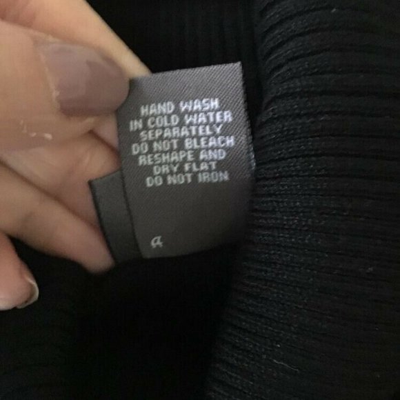 DOTS Black Turtleneck Long Sleeve Sweater Classic - Picture 6 of 6